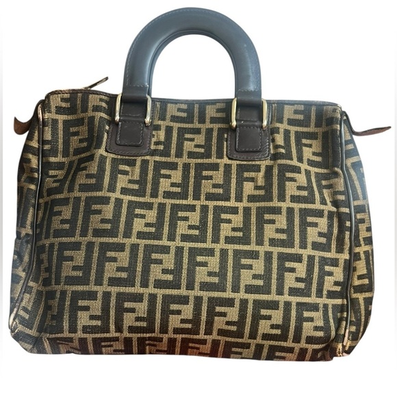 Fendi Handbags - Vintage Fendi Zucca print Top Handle Bag